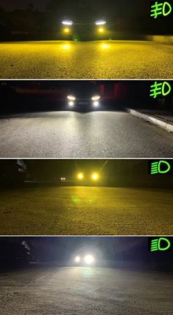 2pcs Car/Auto LED 8000LM 6500K*6 Months Warranty*Headlight Bulbs Low, High, Fog, Daytime, Luces Led, 9005, 9006, 9012, H1, H3, H7, H11, H4, 9007, H13