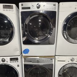 Kenmore white front load washer and gas dryer set 