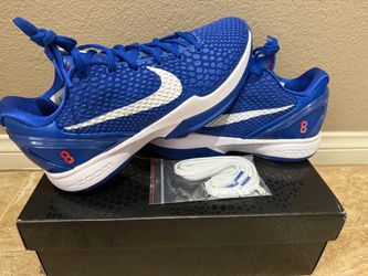 Nike Protro Dodgers Kobe 6 Blue White Sneakers