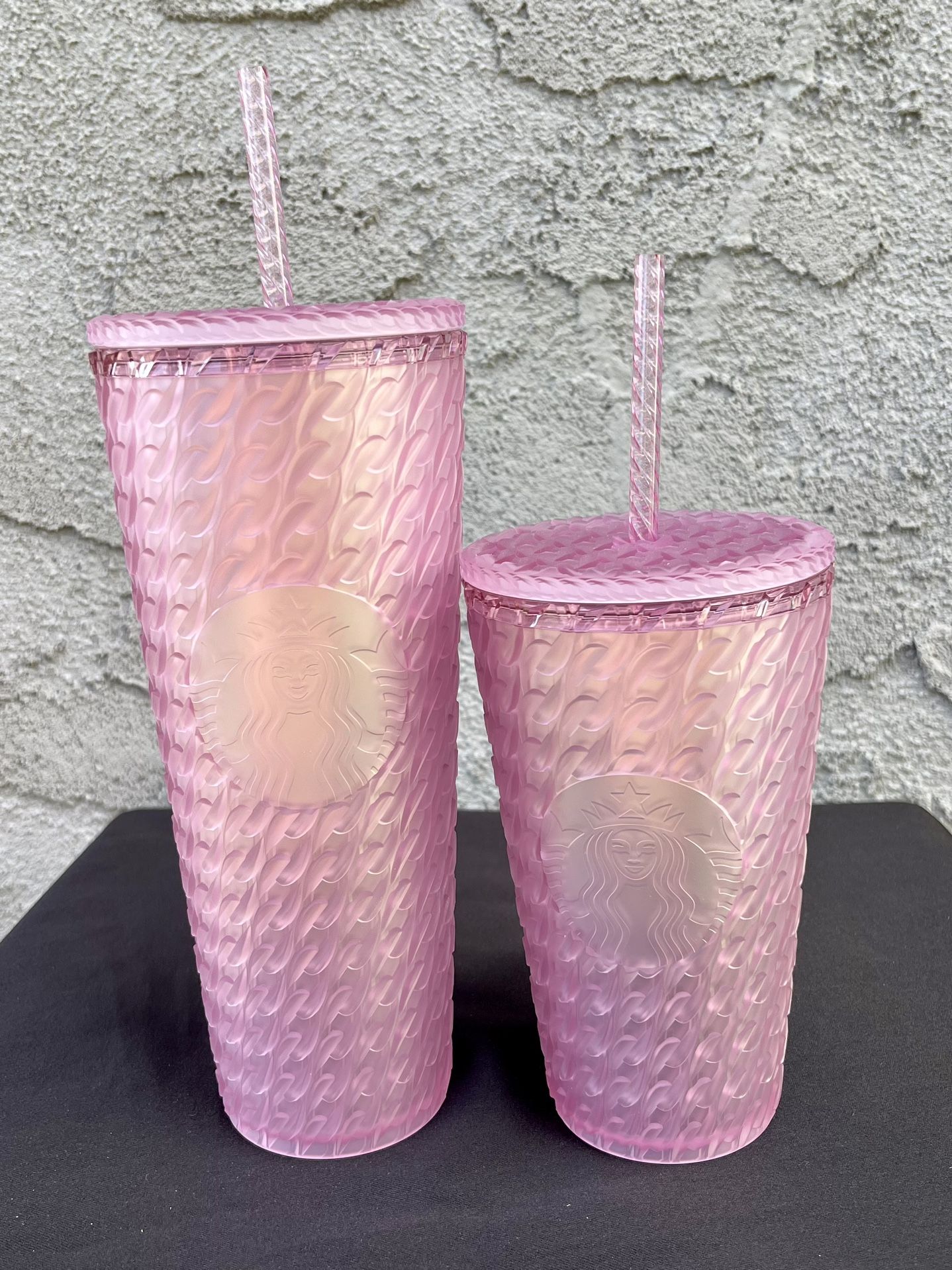 Starbucks 2024 Matte Light Pink Soft Touch Chain Link Venti Starbucks 2024 Matte Light Pink Soft Touch Chain Link Venti