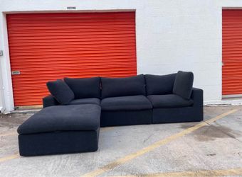 Black sectional couch