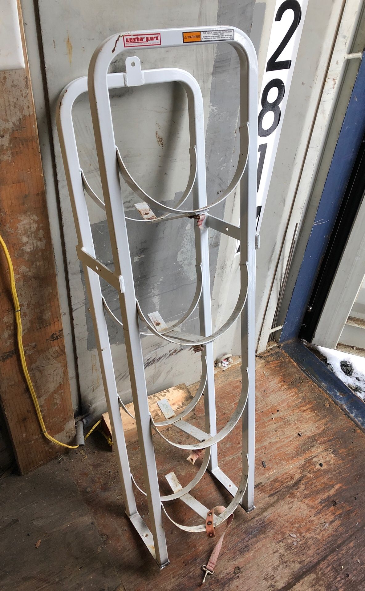 Freon tank holder (weather guard)