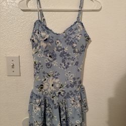 Blue  flower dress