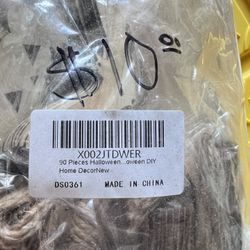 90 Peice Halloween Wood DIY Home Decor All For $10.00