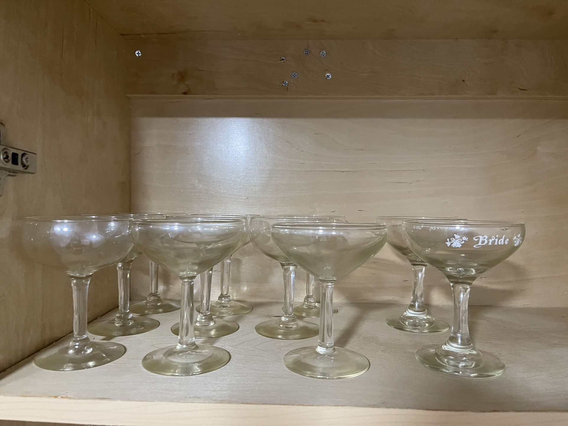 12-piece Set Antique Wedding Champagne Glasses