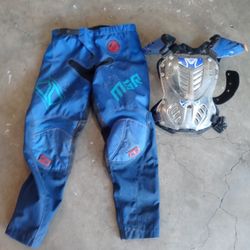 Youth Riding Pants And Chest Guard 