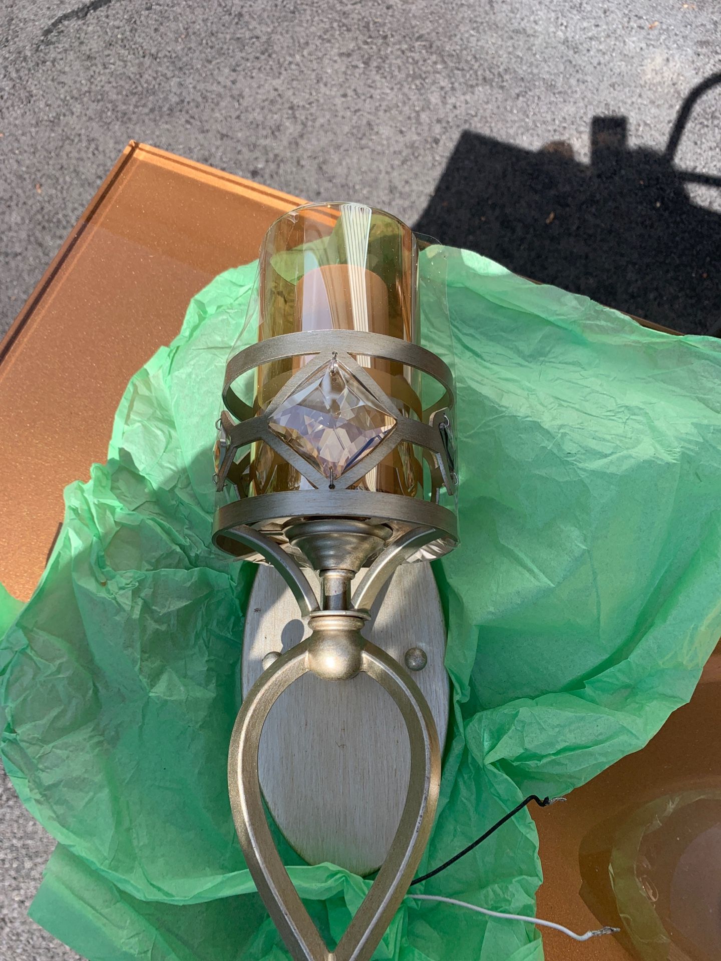 2 sconces. Absolutely stunning high end fixtures 3 yrs old