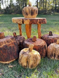 Hand Carved Pumpkins 