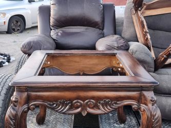 Leather recliner $60