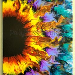 Original Sunflower Painting 