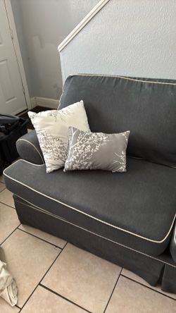 Grey upholstery sofa