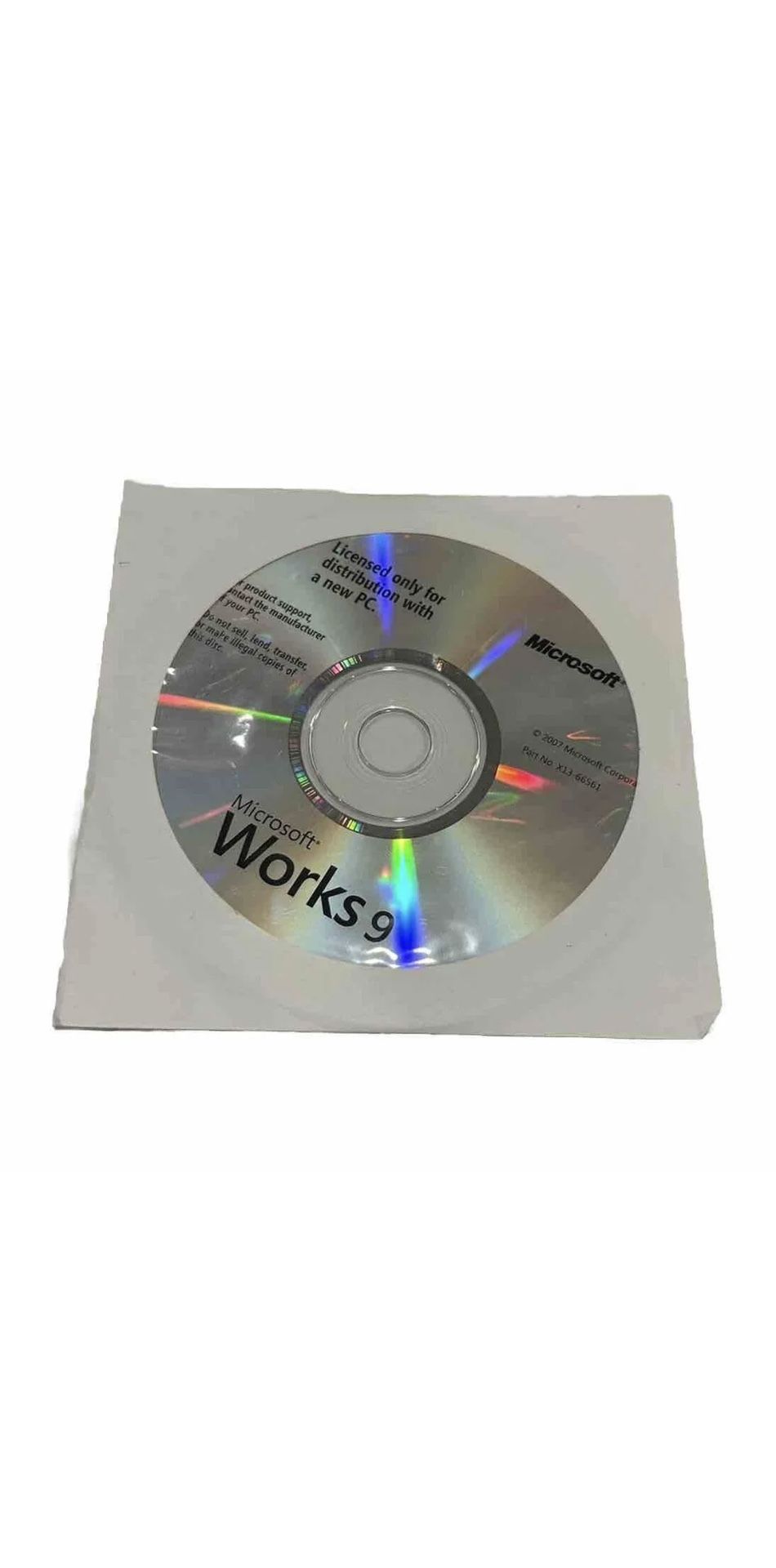 Microsoft Works 9.0 Open Sealed  2007