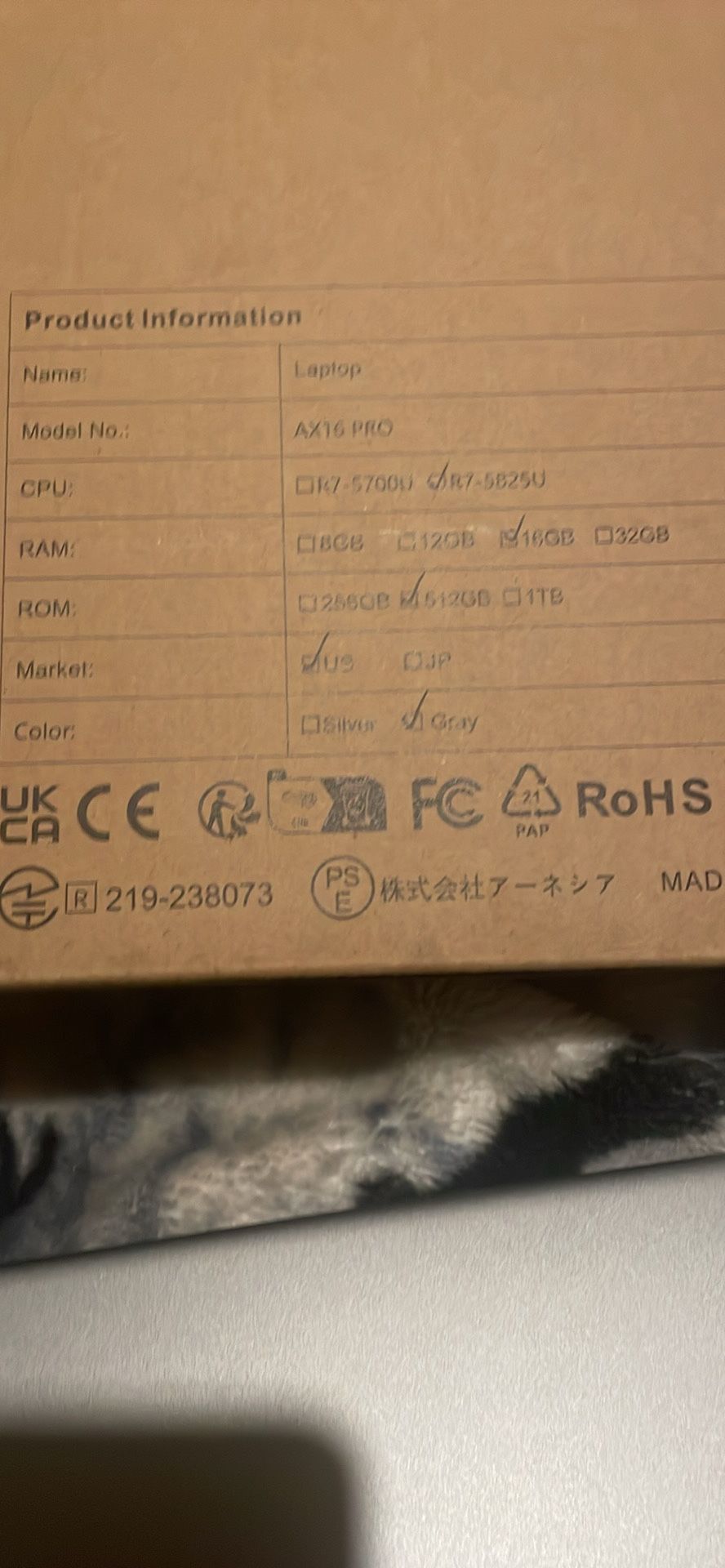 Brand New Laptop