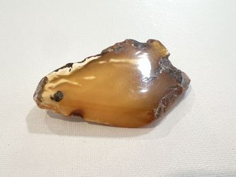 Large vintage natural butterscotch Baltic amber pin brooch