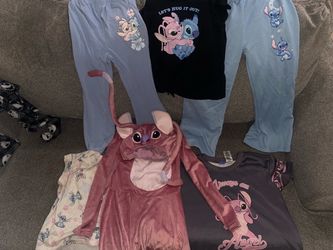 10/12 Angel Costume with Lilo & Stitch Clothing Bundle