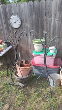 Two Decorative plant stands