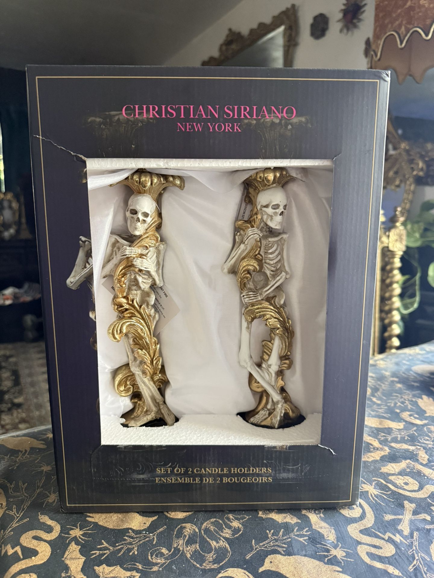 Christian Siriano New York Skeleton Candle Holders