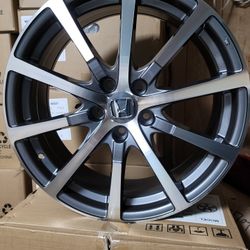 19 inch rims Fits Honda 5x114.3 Machined Gunmetal Full Set