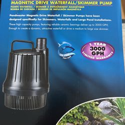 Pondmaster Magnetic Drive Waterfall/Skimmer Pump – 3000 GPH (Danner) 