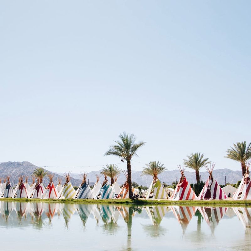 Coachella 2018 Weekend 1 Lake Eldorado 4 Person Tent with 4 GA Passes