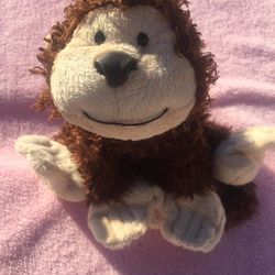 Ganz Webkinz Cheeky Monkey RETIRED Plush Stuffed Animal Brown Curly Soft/ Silky