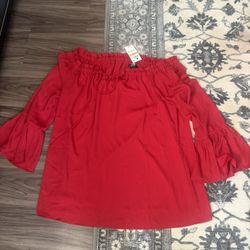 Red Alfani Blouse 