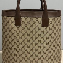 Gucci Vintage GG Canvas Tote Bag
