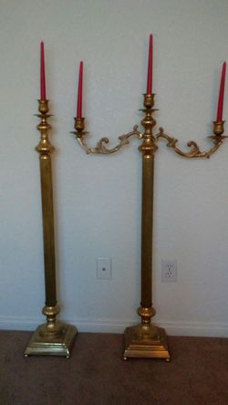Brass candelabro