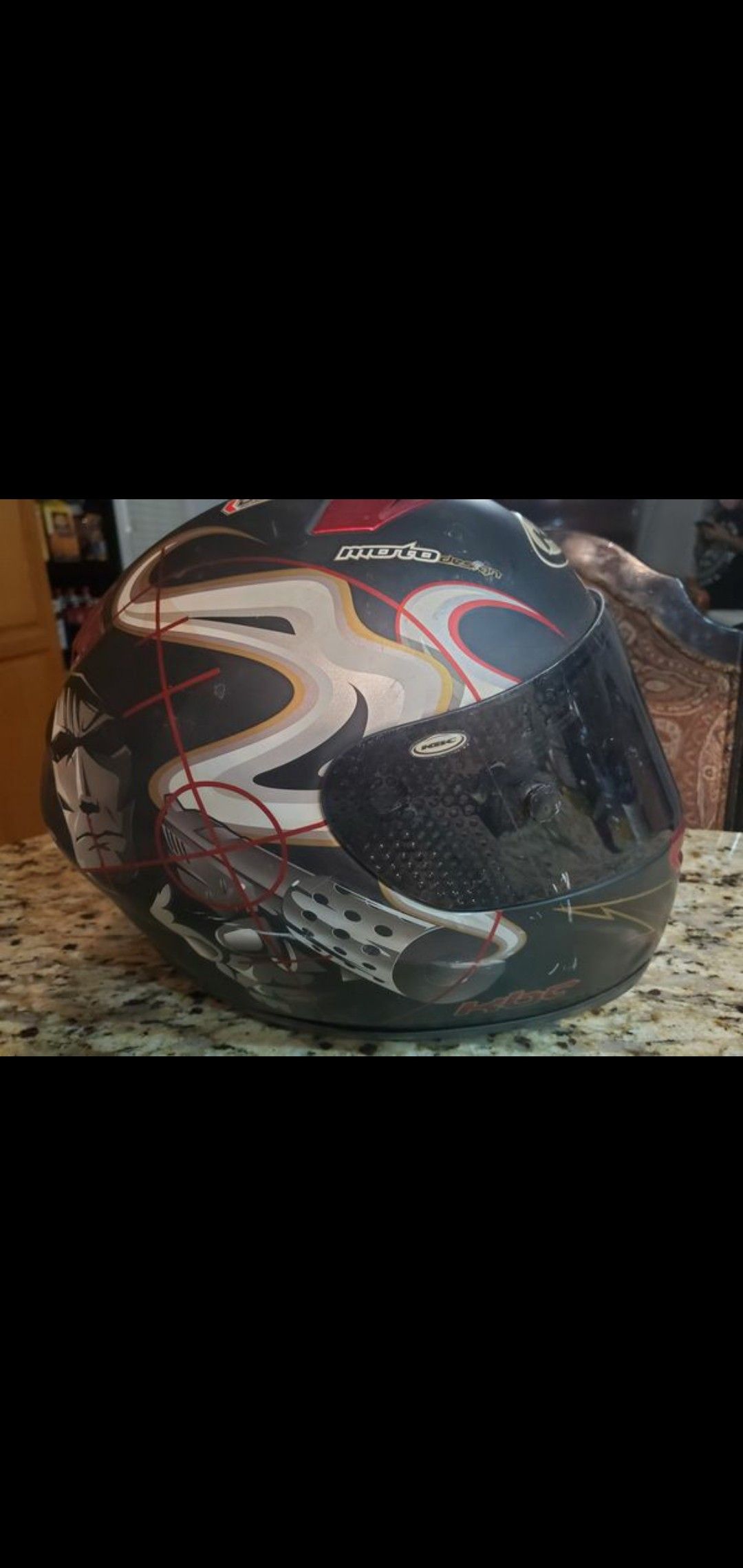 Extra large KBC motorcycle helmet