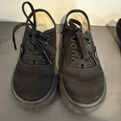 Toddler Black 8t Vans
