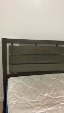 Bed frame and mattress (if u want it)