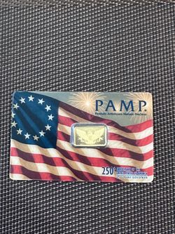 🇺🇸 PAMP 250th Anniversary of the United States – 2.5 Gram .9999 Fine Gold Bar 🇺🇸
