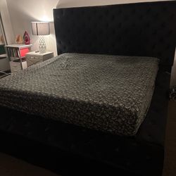 King Size Bed Frame Black 