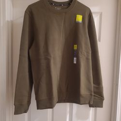 Sweatshirt Size S TEK GEAR Olive Mens