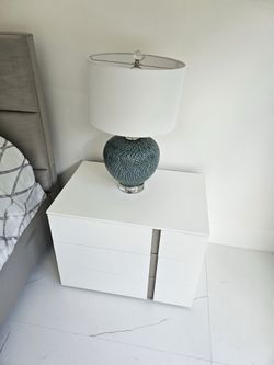 Set of two modern nightstands - like new
