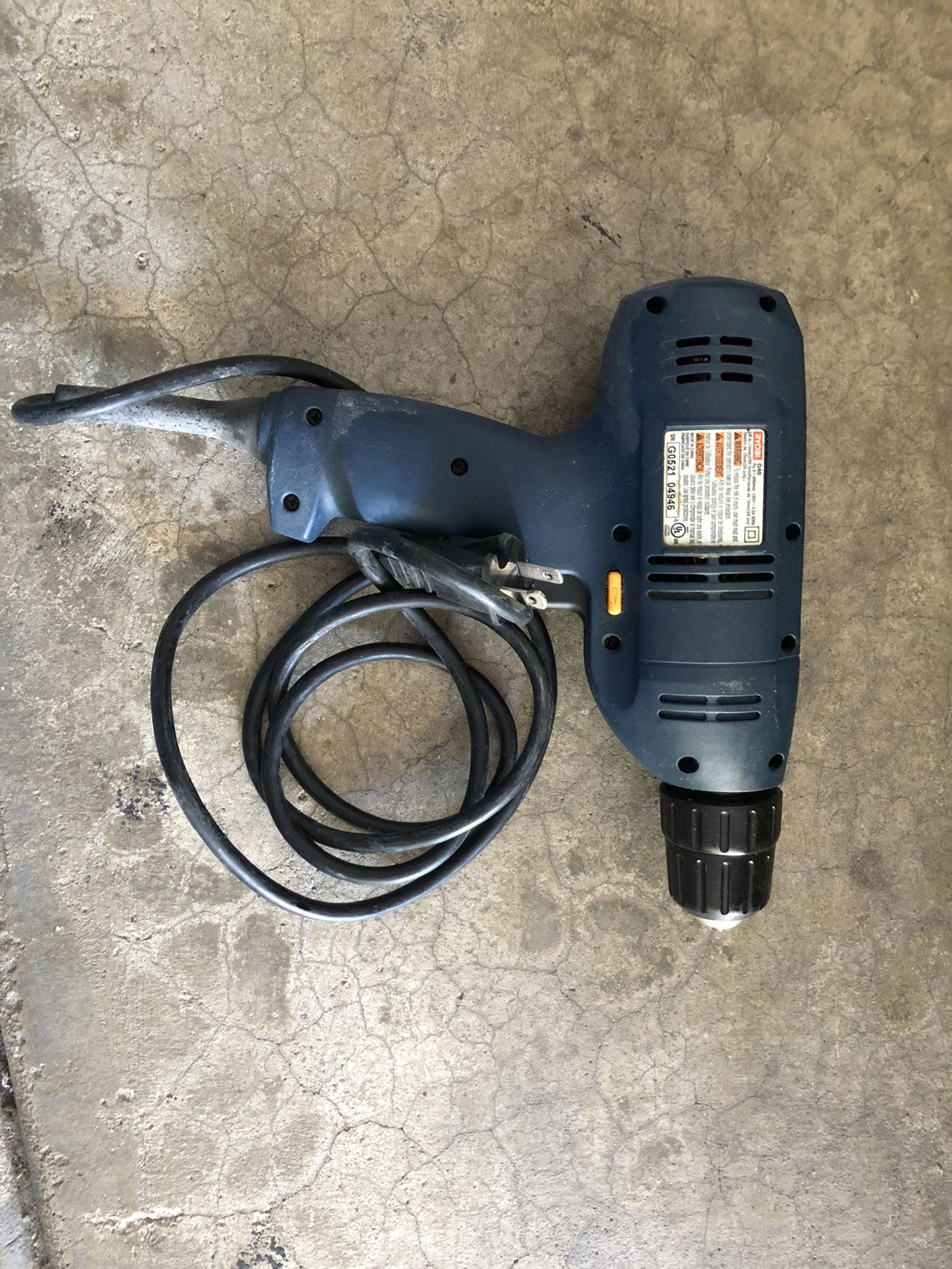 Ryobi D40 VSR keyless corded 3/8” Drill/ Driver