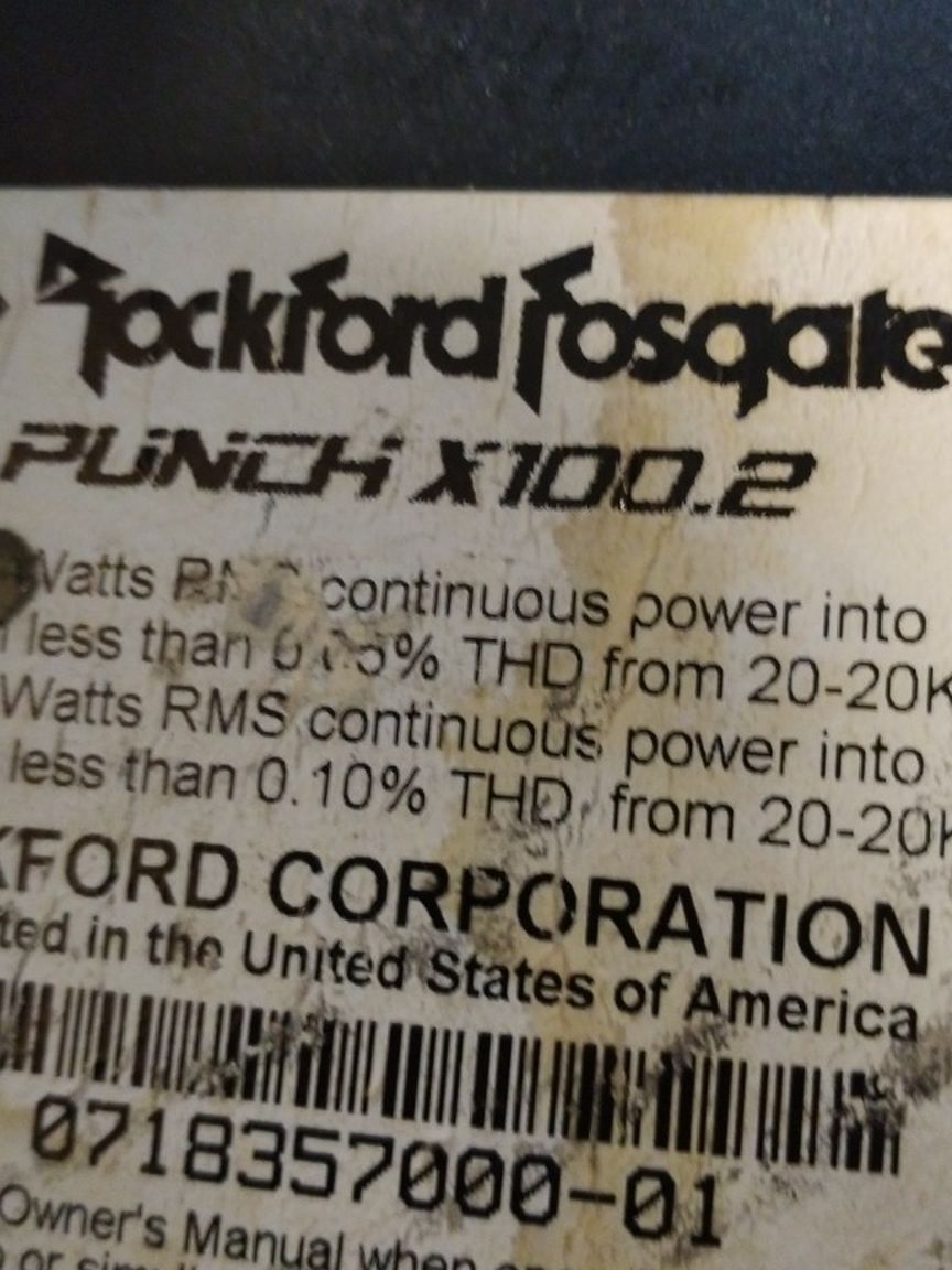 Rockford Fosgate Amp