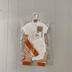 Rae Dunn Pumpkin Spice Baby Outfit