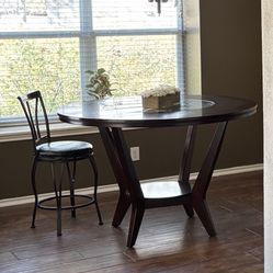 Round Bar Height Kitchen Table