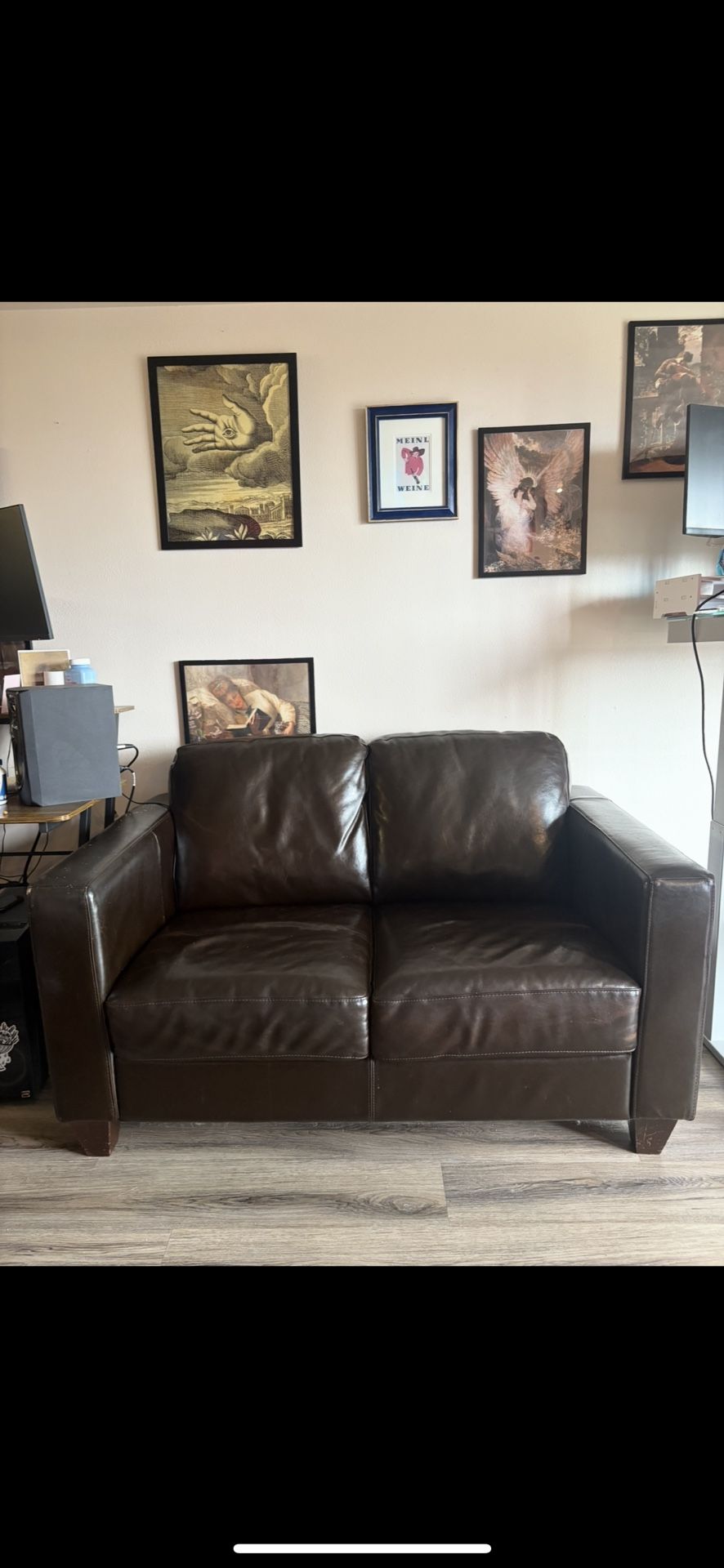 Black Leather Couch