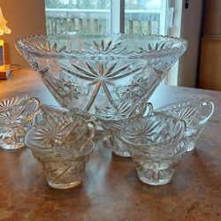 Antique Punch Bowl Set