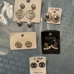 Fashion Earrings All 5 Pairs For $20