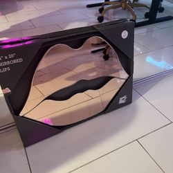 Lip Shaped Mirror Girl Mirror