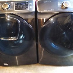 Samsung Black Stainless Front Load Washer And Gas Dryer