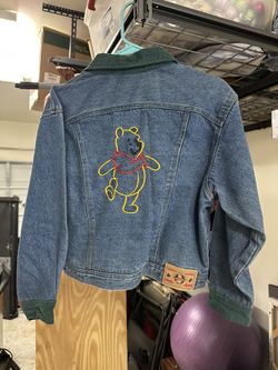 Juniors Winnie The Pooh Blue Jean Jacket