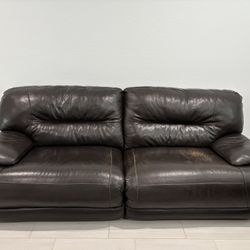 Leather couch