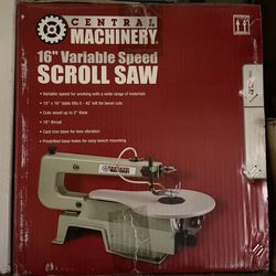 Brand New in Box CENTRAL MACHINERY 16" Variable Speed SCROLL SAW