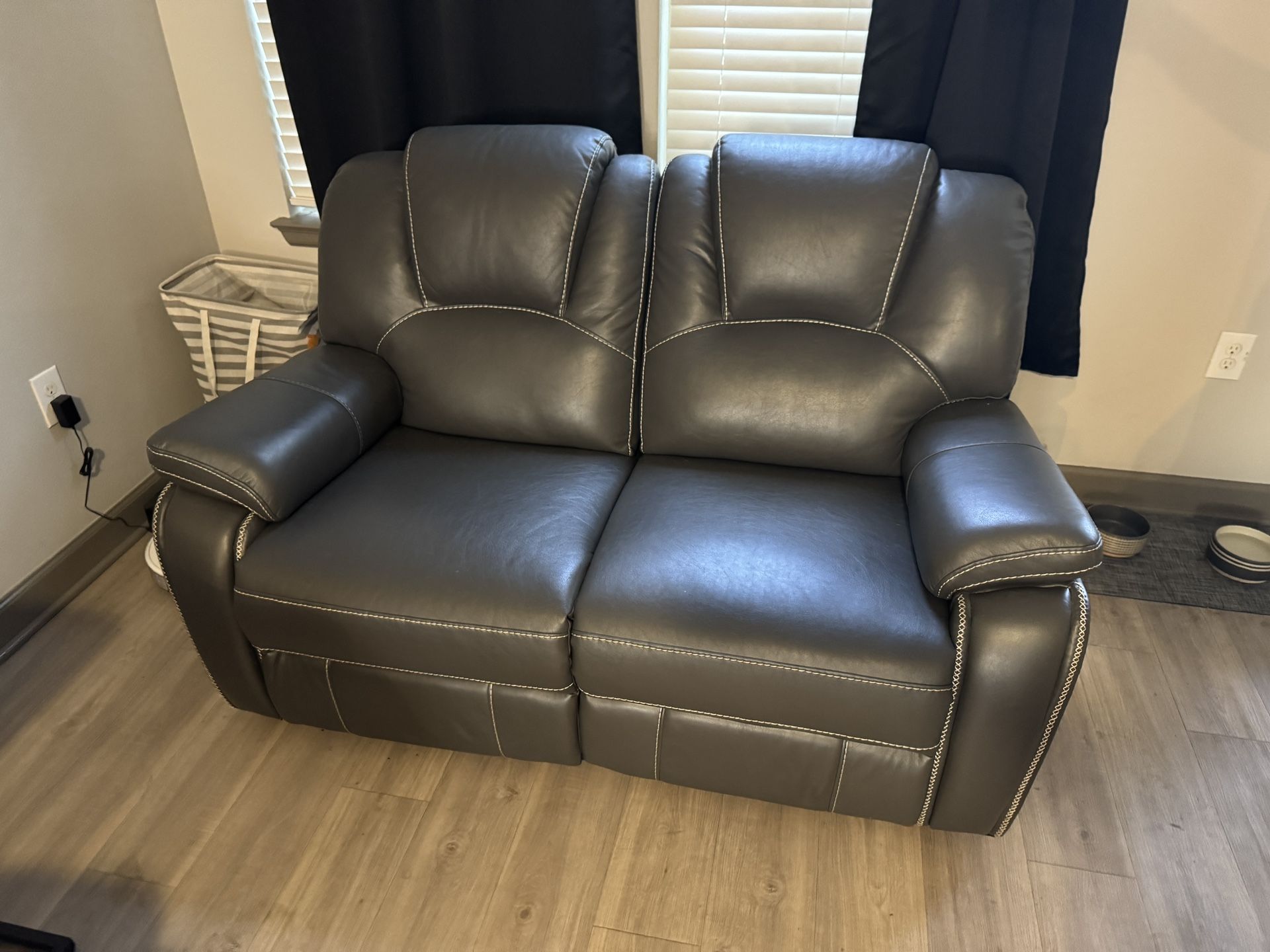 Leather Love Seat