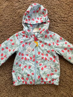 2T Strawberry Rain Jacket