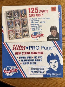 Vintage Brand New Sealed Card Holders (125 Sheets)